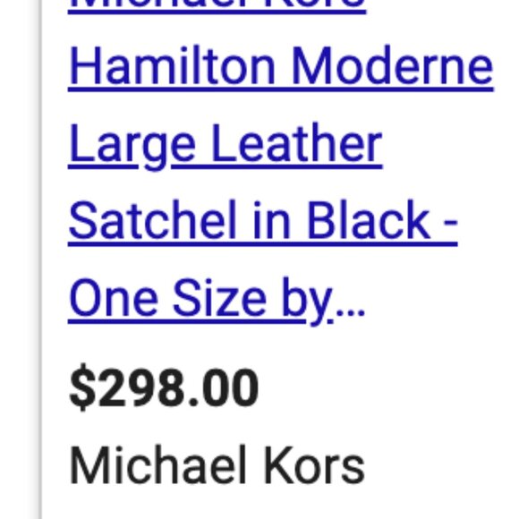 Michael Kors Hamilton East West Handbag Purse Crossbody Bag Leather Black Large - Picture 17 of 17